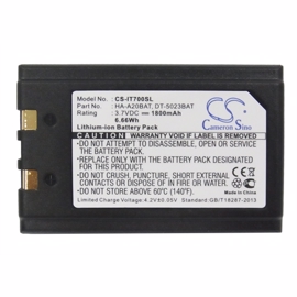 Batteri till skanner Xentissimo, Casio DT-950 3,7 V 1800 mAh